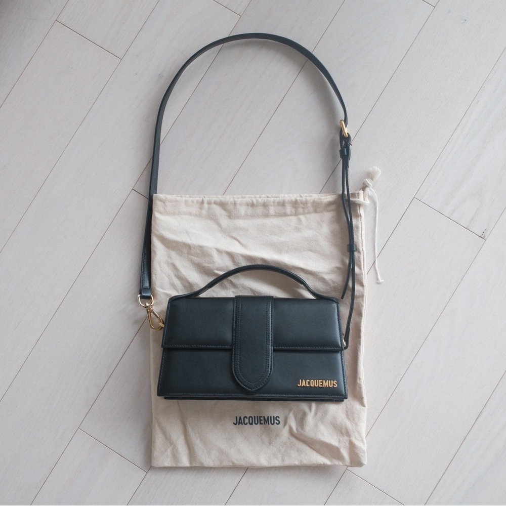JACQUEMUS Le Grand Bambino Black Bag